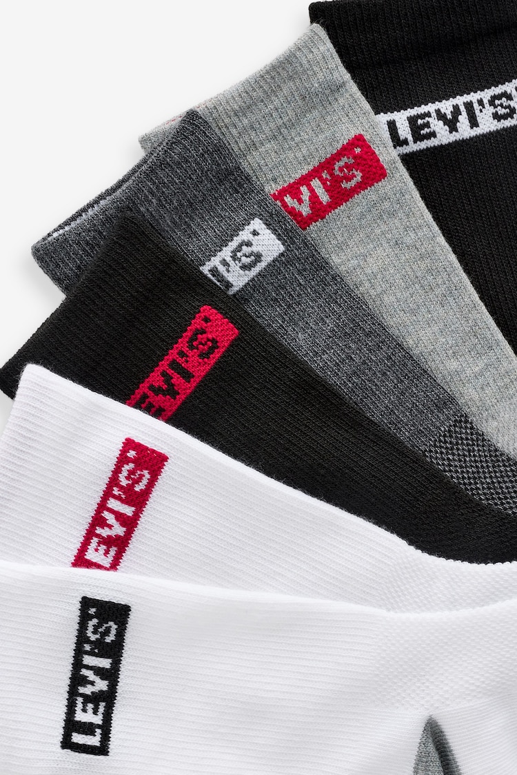 Levi's Grey Socks  6 Pack - Image 8 of 8