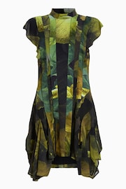 AllSaints Green Fleur Dress - Image 7 of 7