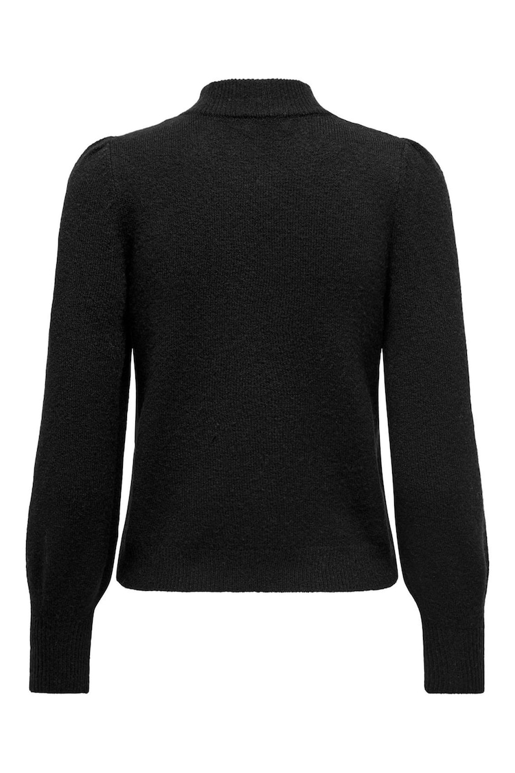 JDY Black High Neck Knitted Pullover Jumper - Image 5 of 5