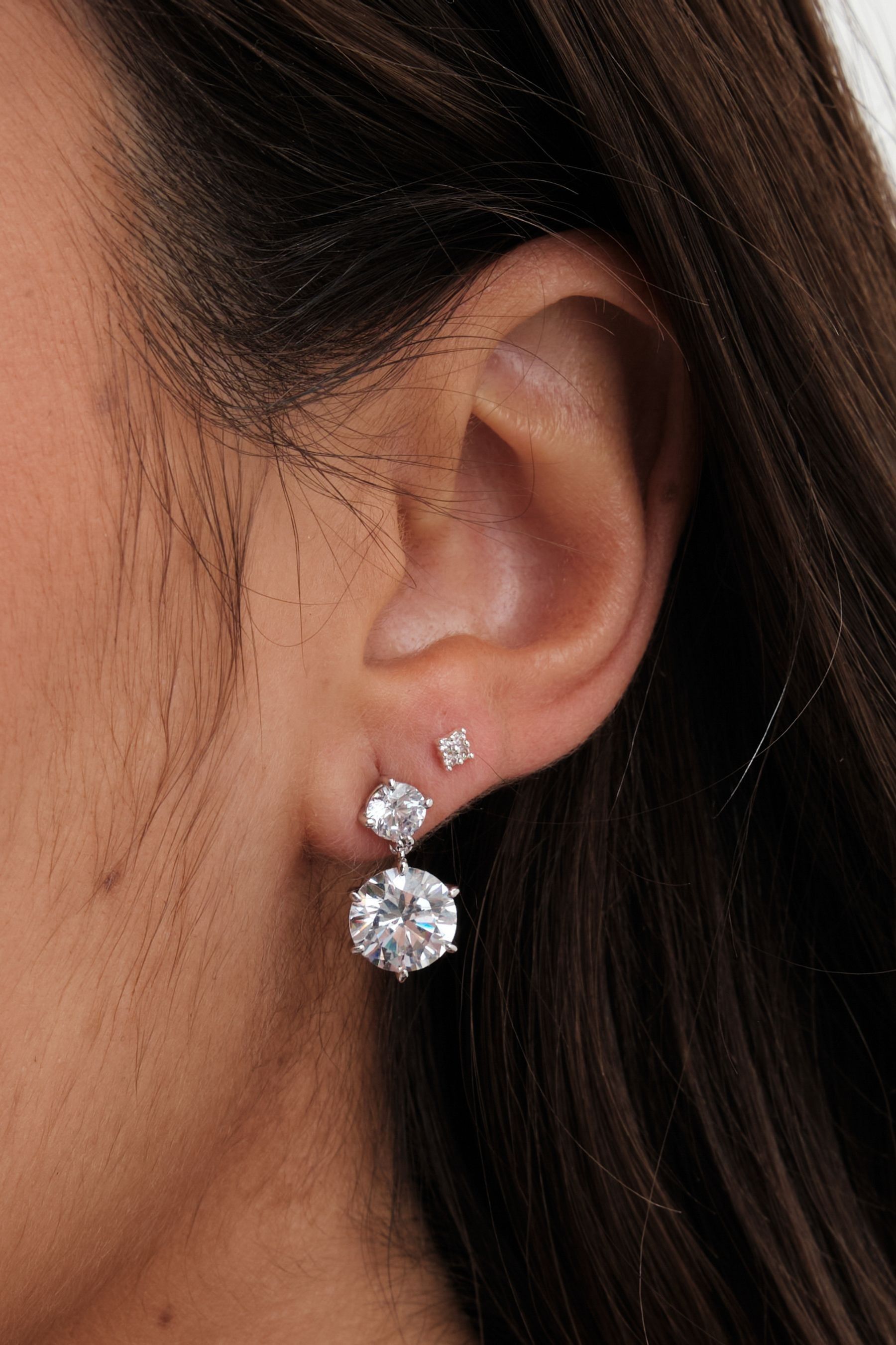 Buy Jon Richard Tone Double Bessel Drop Earrings from Next Ukraine
