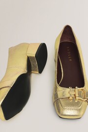 Radley London Gold Linden Gardens Metallic Stirrup Court Shoes - Image 3 of 4