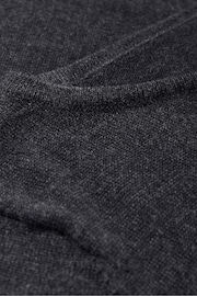 Celtic & Co. Grey Merino Fine Knit Boat Neck Jumper - Image 6 of 6