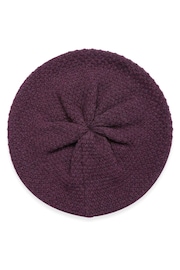 Celtic & Co. Burgundy Red Lambswool Moss Stitch Hat - Image 1 of 2