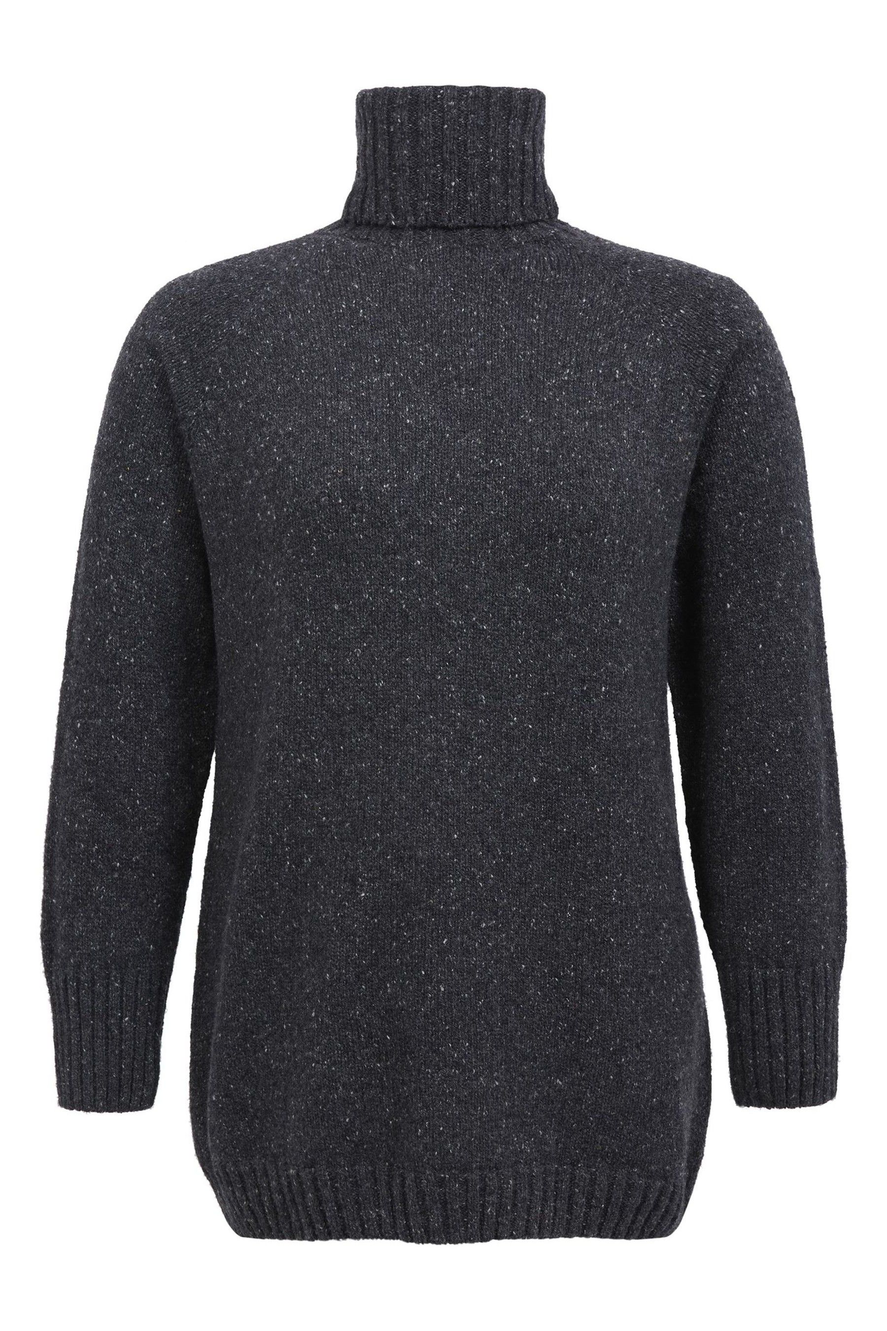 Buy Celtic Co. Grey Cashmere Merino Roll Neck Jumper from Next Mexico