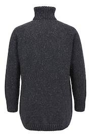 Celtic & Co. Grey Cashmere Merino Roll Neck Jumper - Image 3 of 5