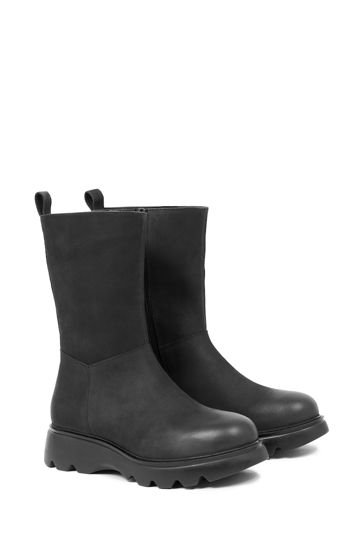 Celtic & Co. Calf Length Chunky Black Boots - Image 2 of 2