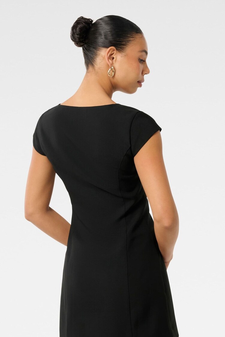 Forever New Black Layla  Sleeves Mini Dress - Image 2 of 5