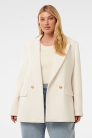 Forever New Cream Simonna Curve Boucle Blazer - Image 1 of 5