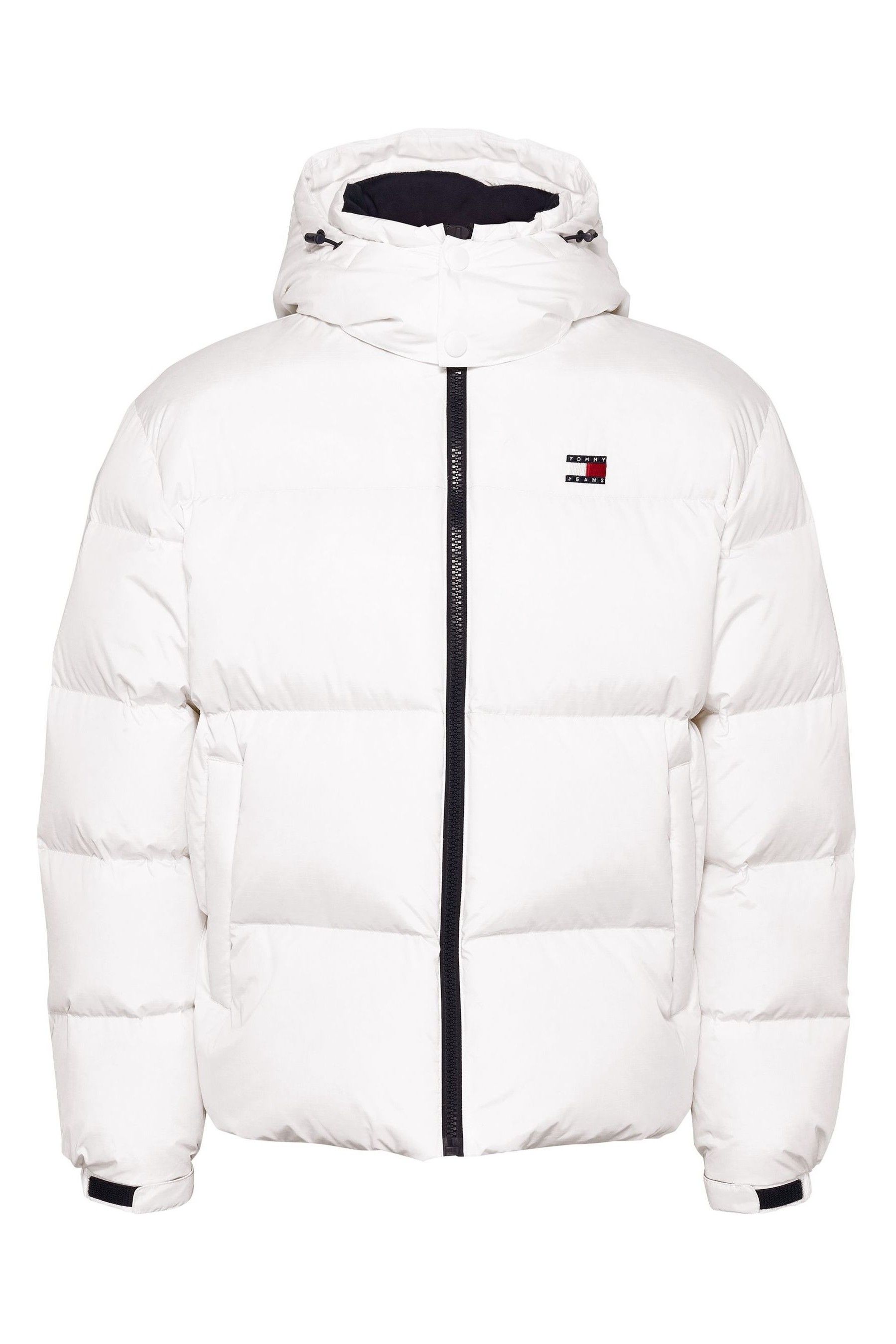 Buy Tommy Jeans Flag Back Alaska Puffer White Jacket from Next Luxembourg