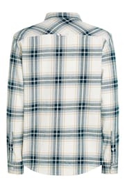 Tommy Jeans Regular Fit Blue Check Flannel Shirt - Image 5 of 6