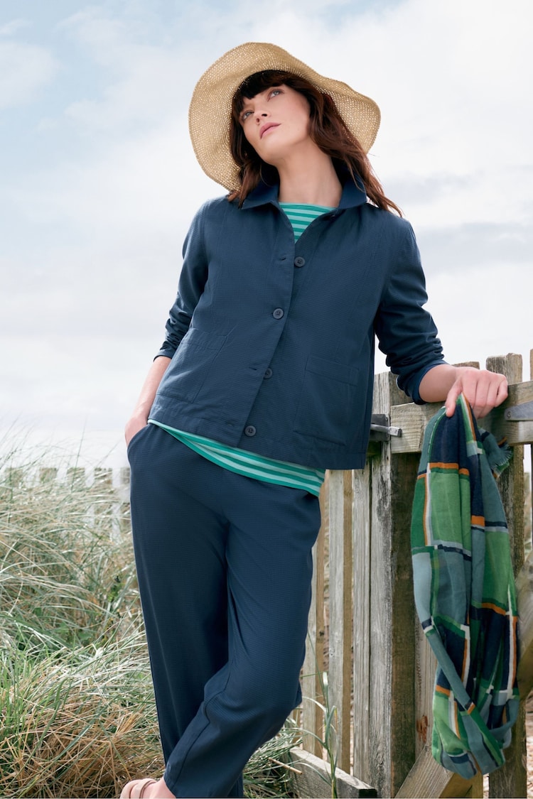 Seasalt Cornwall Blue Carnon Downs Jacket - Image 2 of 8