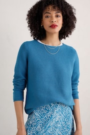 Seasalt Cornwall Blue Makers Jumper - Image 1 of 5