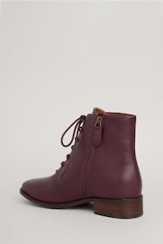 Seasalt Cornwall Purple Oak Grove Leather Boots - Image 3 of 5