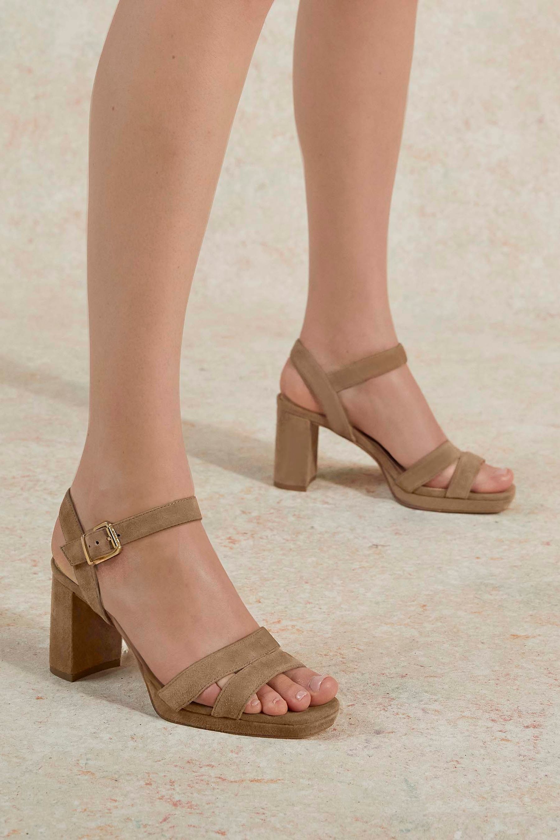 Buy Dune London Brown Mini Manifesting Platform Sandals from Next Luxembourg