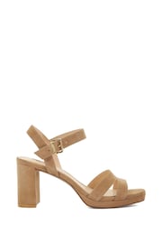 Dune London Brown Manifesting Mini Platform Sandals - Image 2 of 5