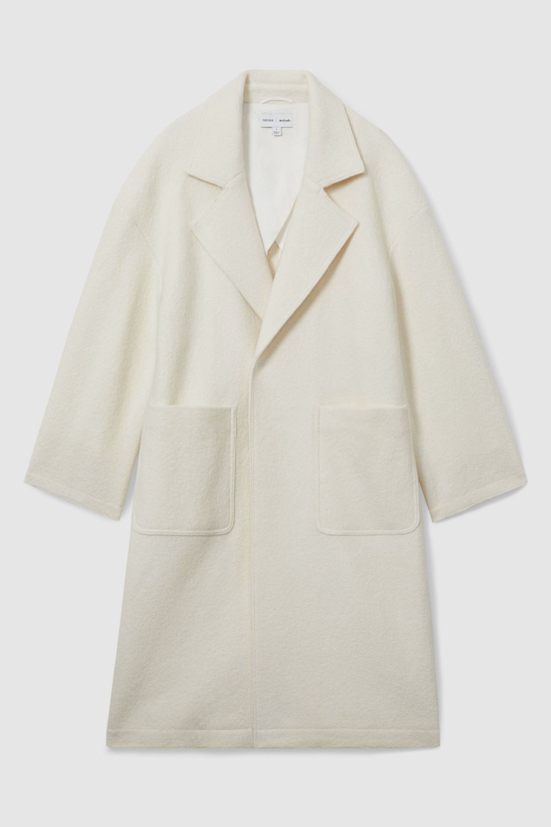 Buy LES 100 CIEL Cream Reiss Les 100 Ciels Boiled Wool Boucle Coat from Next Ireland