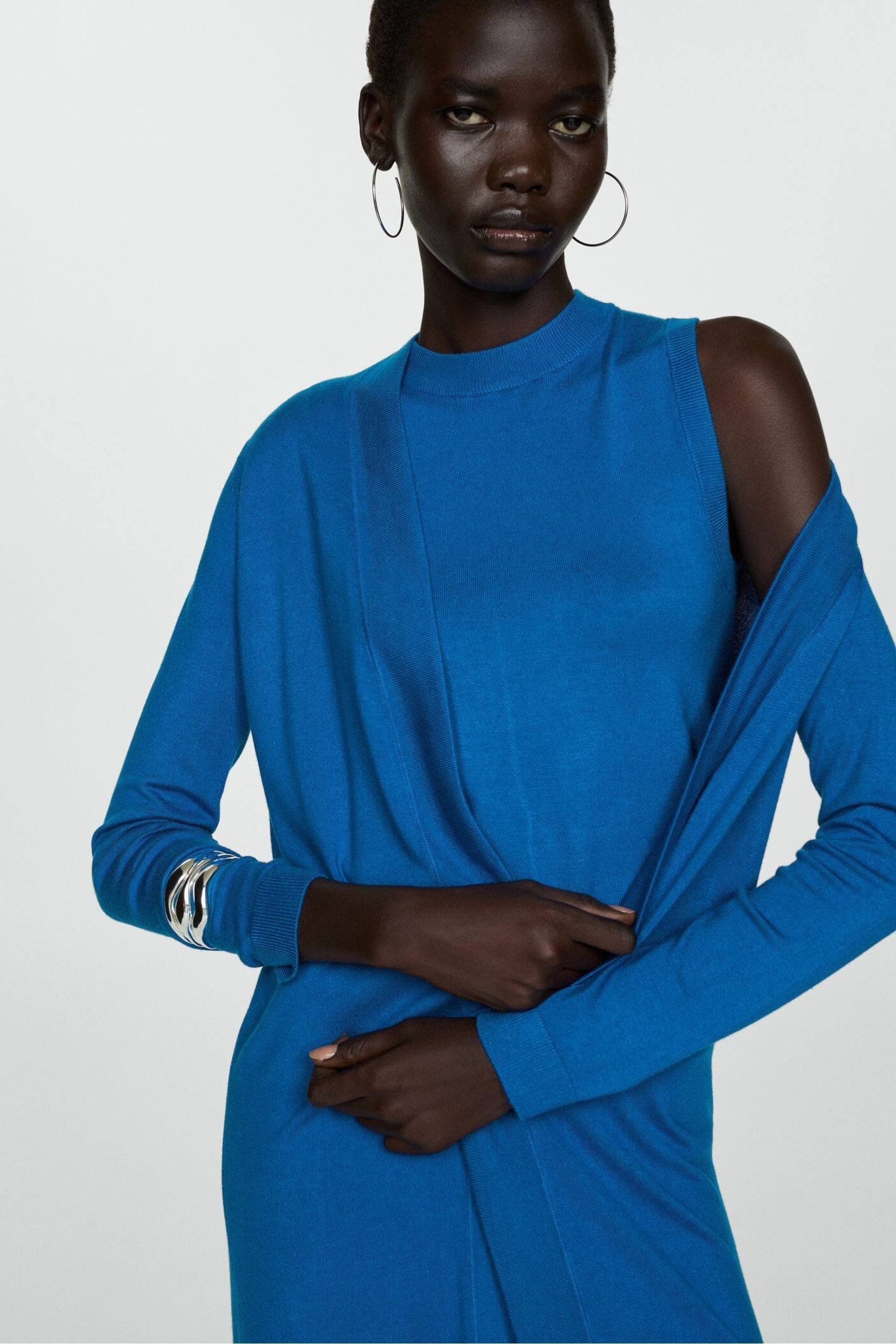 Fine knit longline cardigan outlet
