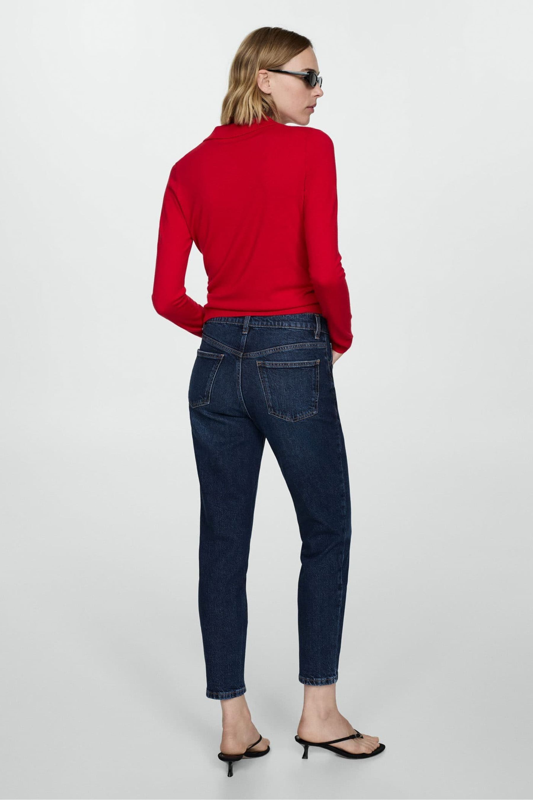 Buy Mango Black High Waist Mom Jeans from the Next UK online shop