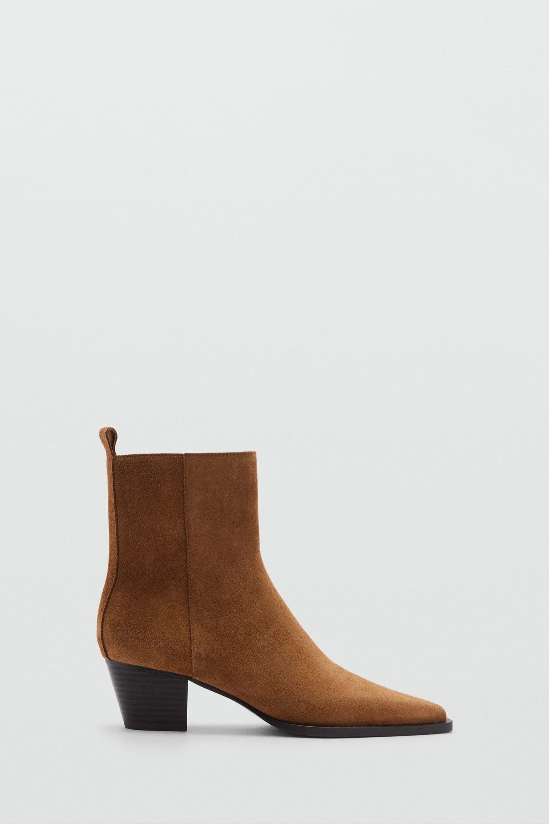 Mango tan boots top