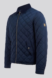 U.S. Polo Assn. Mens Blue Diamond Quilt Padded Jacket - Image 9 of 12