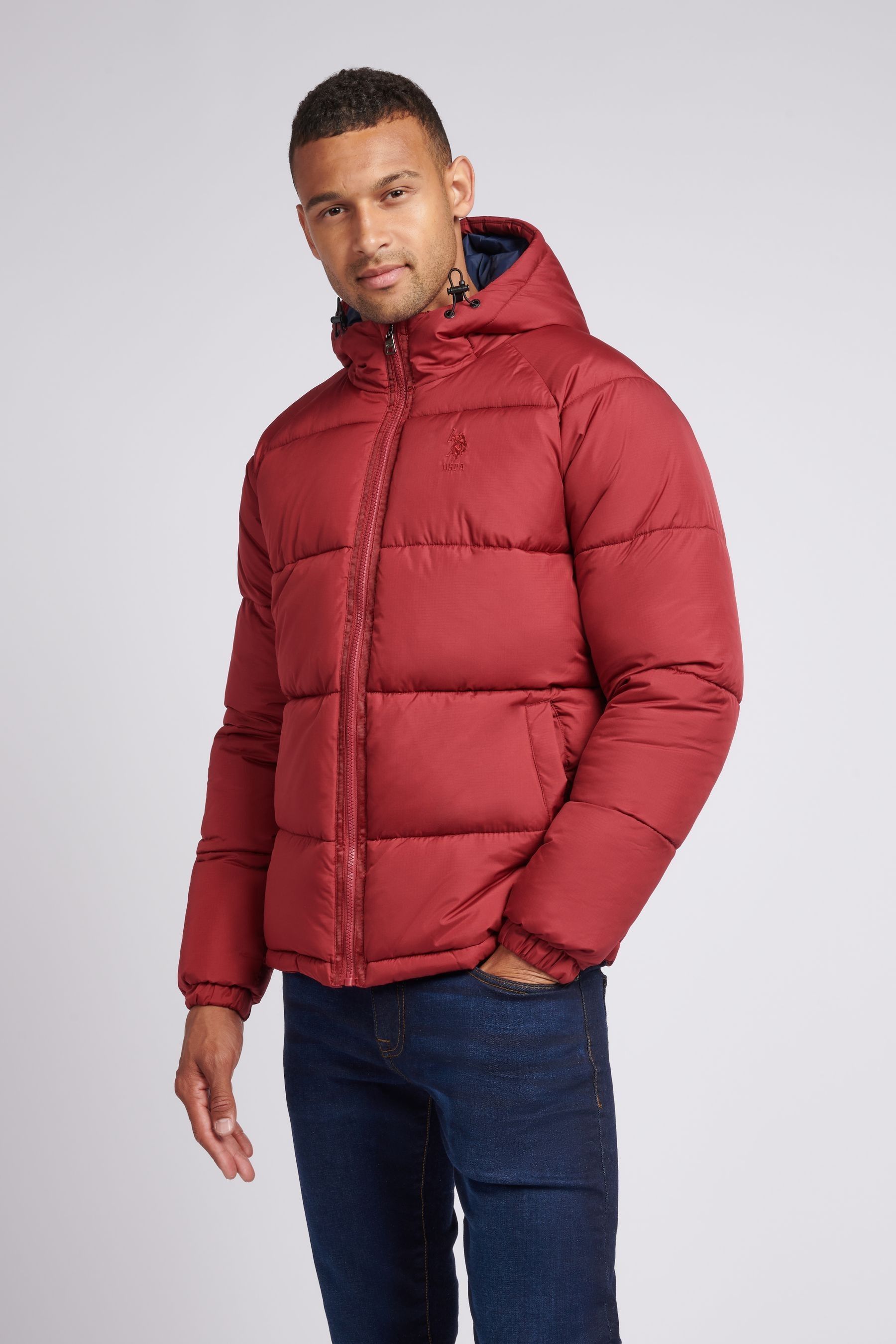 Buy U.S. Polo Assn. Mens Ripstop Hooded Puffer Jacket from the Next UK online shop