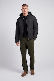 U.S. Polo Assn. Mens Lightweight Quilt Hooded Puffer Jacket - Image 3 of 12