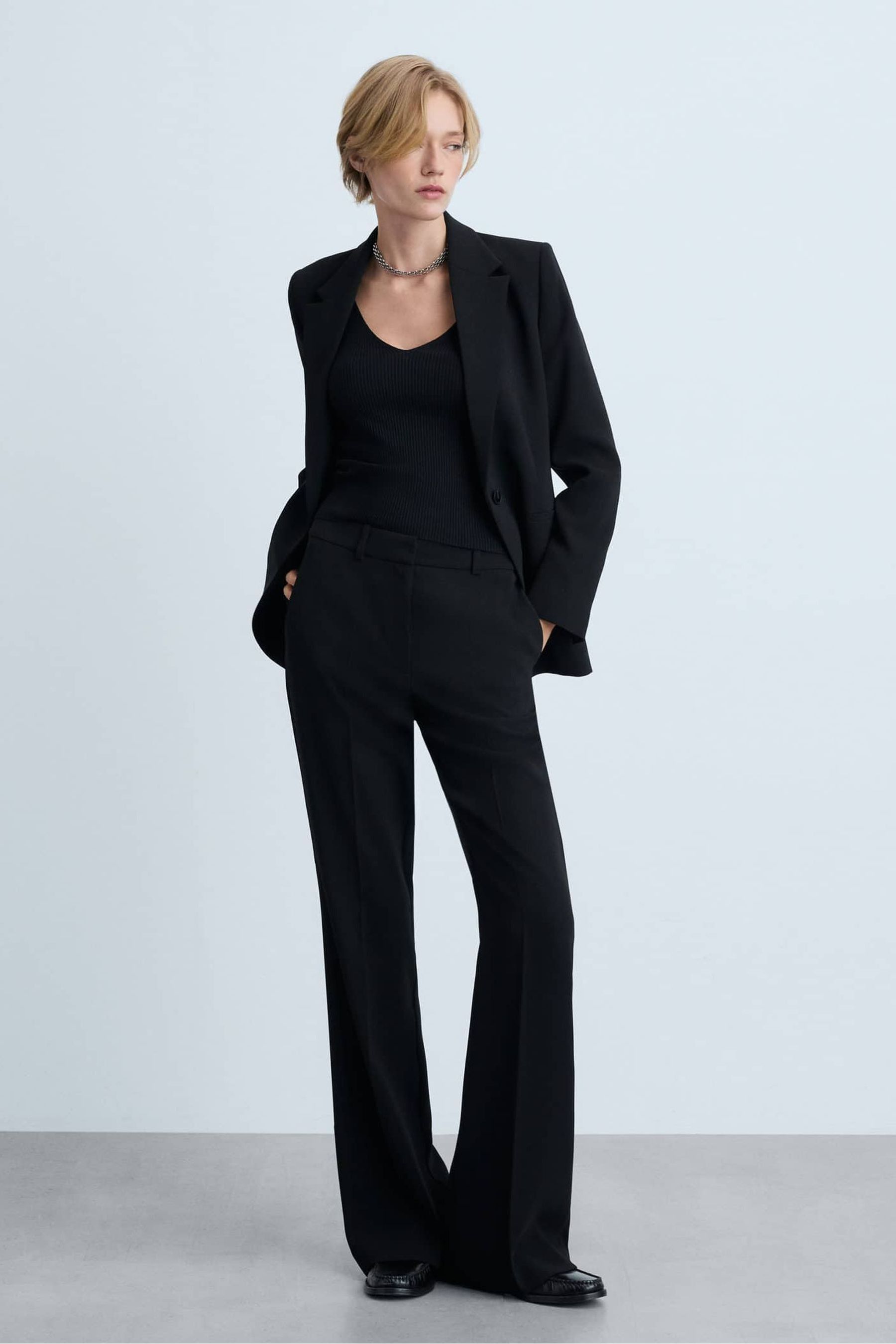 Buy Mango Black Structured Blazer from the Next UK online shop