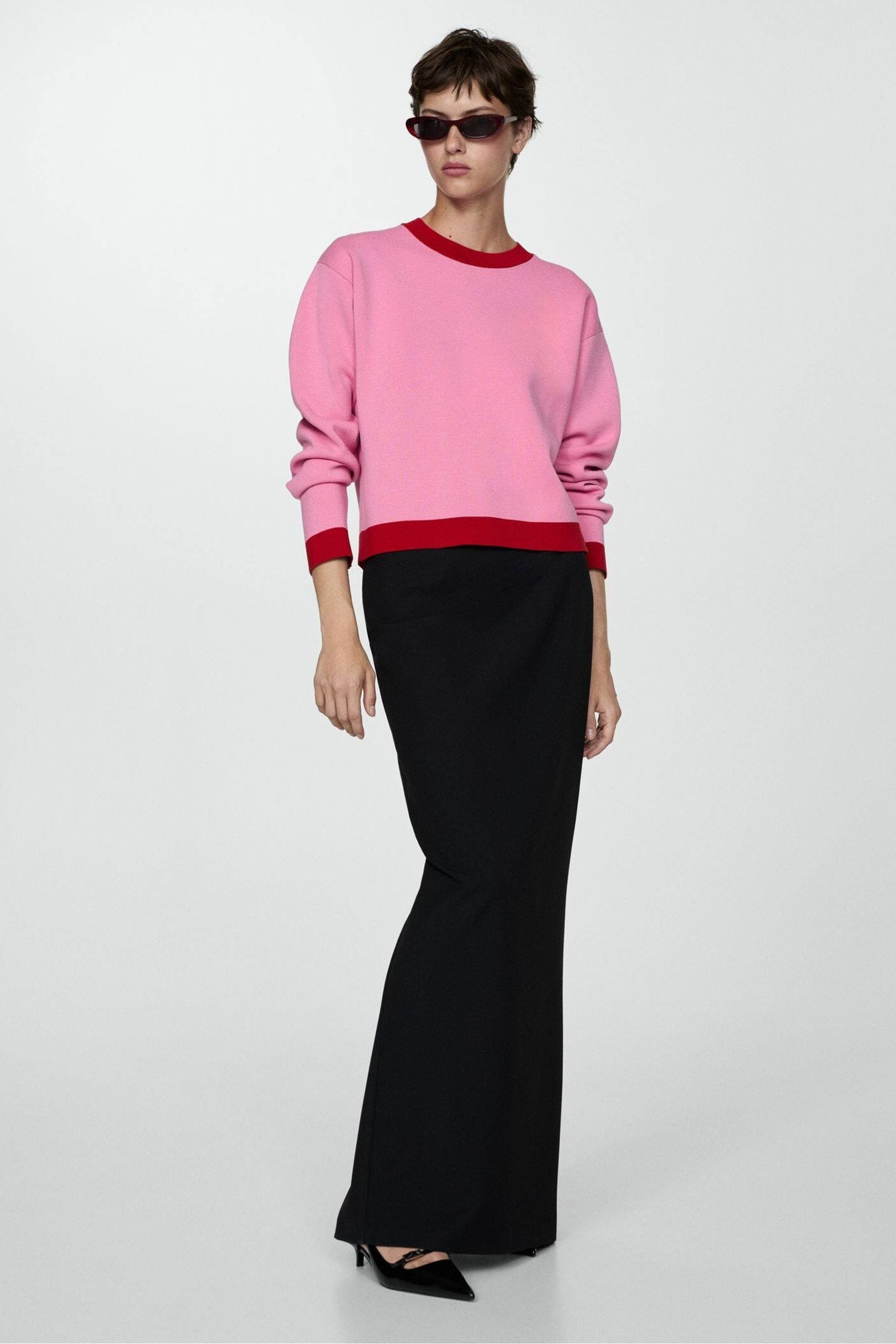 Mango pink jumper online