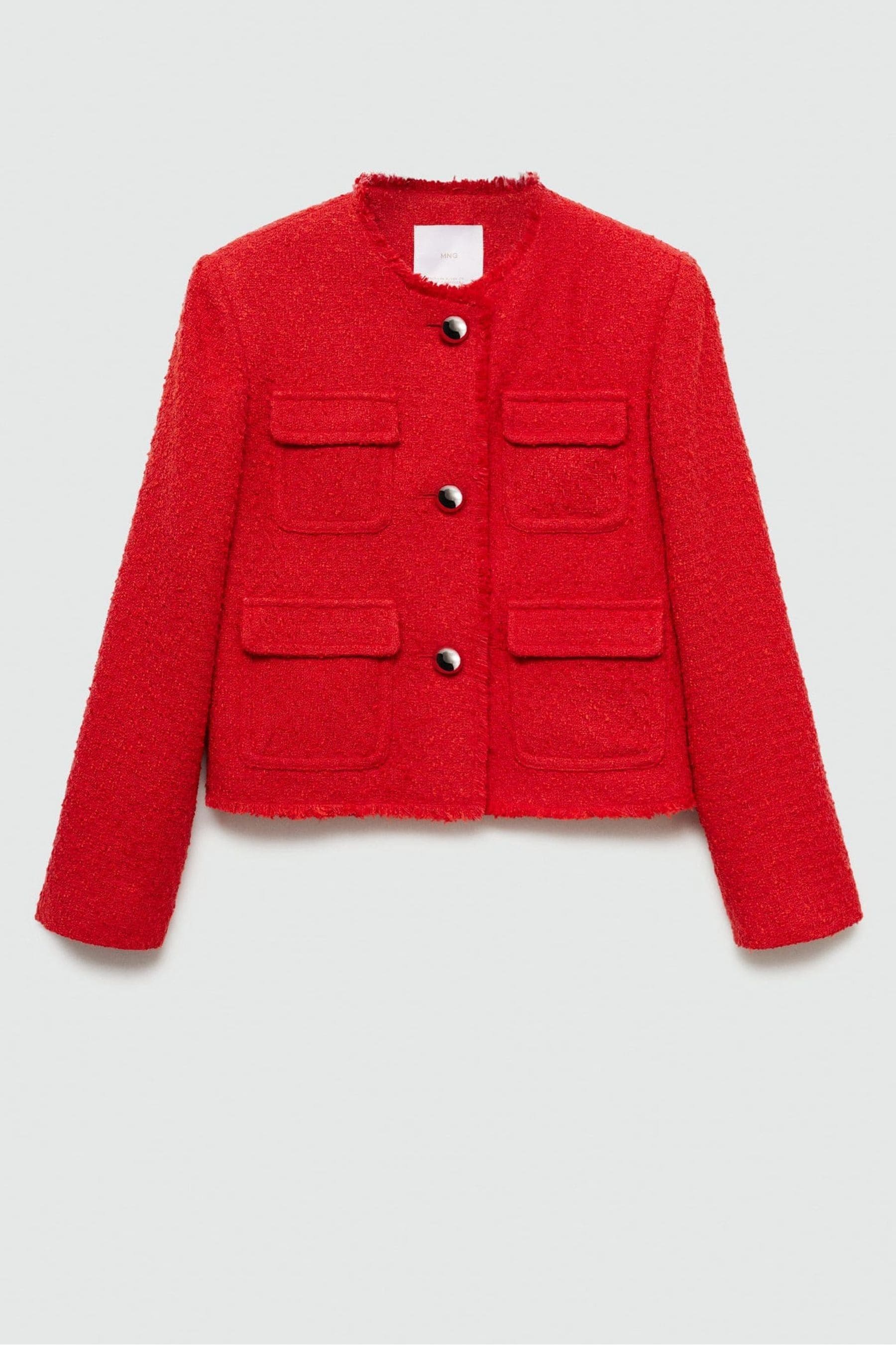 Mango red jacket outlet