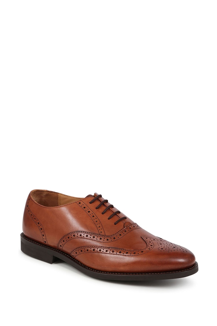 Jones Bootmaker Black Mayfair Goodyear Welted Men's Leather Oxford Brogues - Image 2 of 5