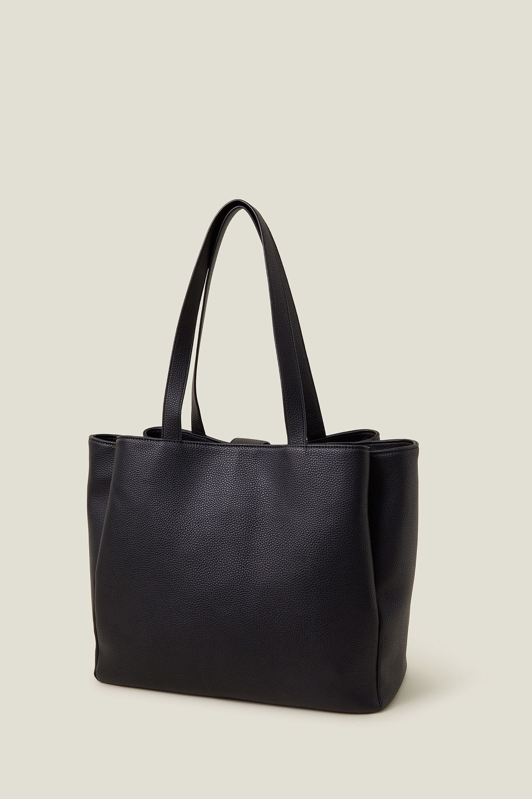 Faux leather work bag discount