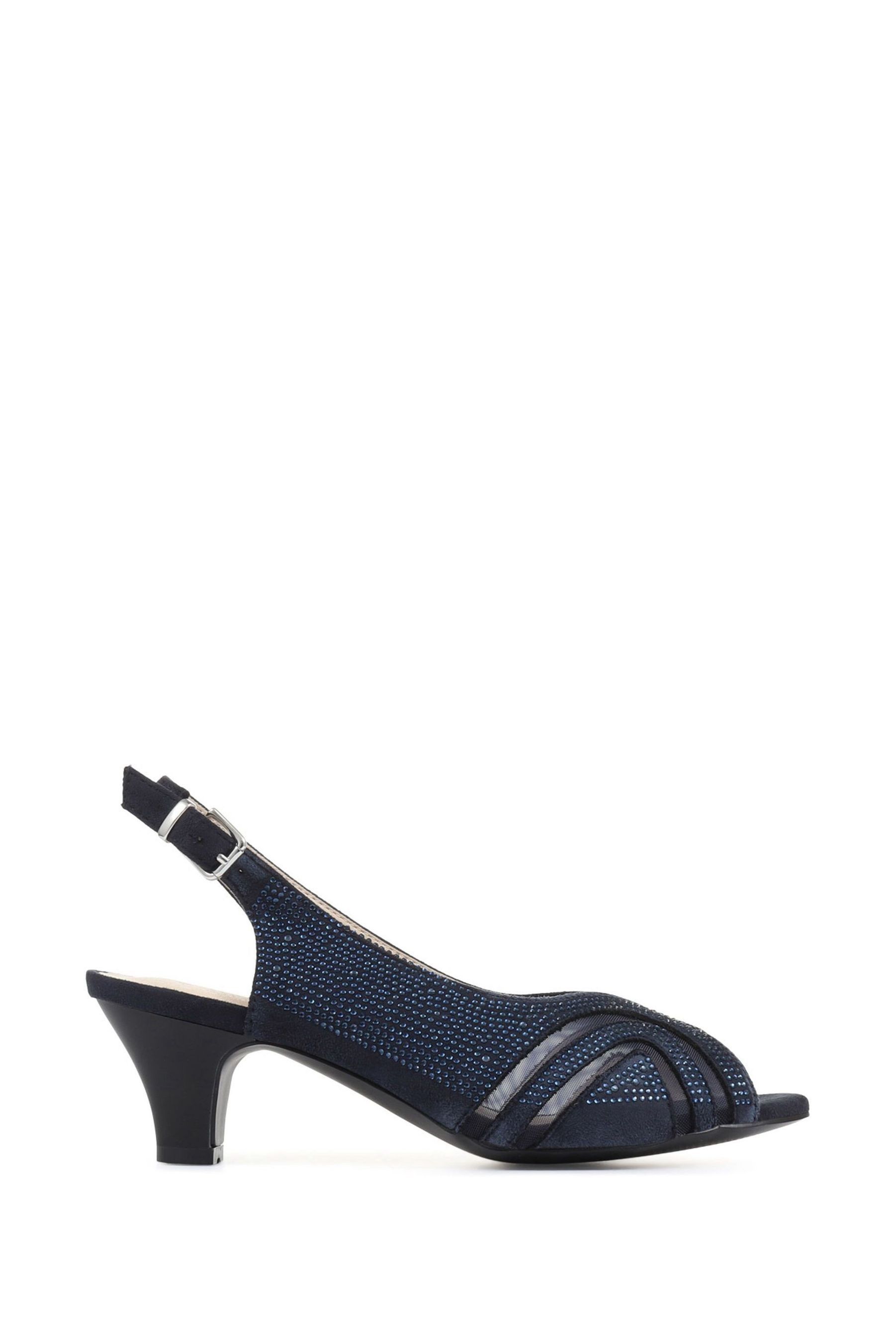 Buy Pavers Blue Pavers Black Slingback Evening Heels from Next Oman