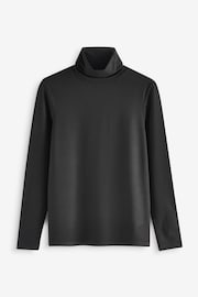 Hobbs Black Mischa Roll Neck Top - Image 3 of 4