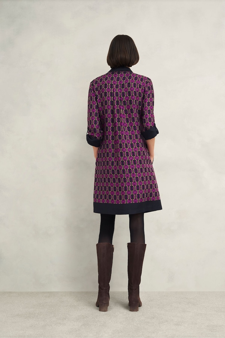 Hobbs Purple Aubrey Dress marca - Image 2 of 4