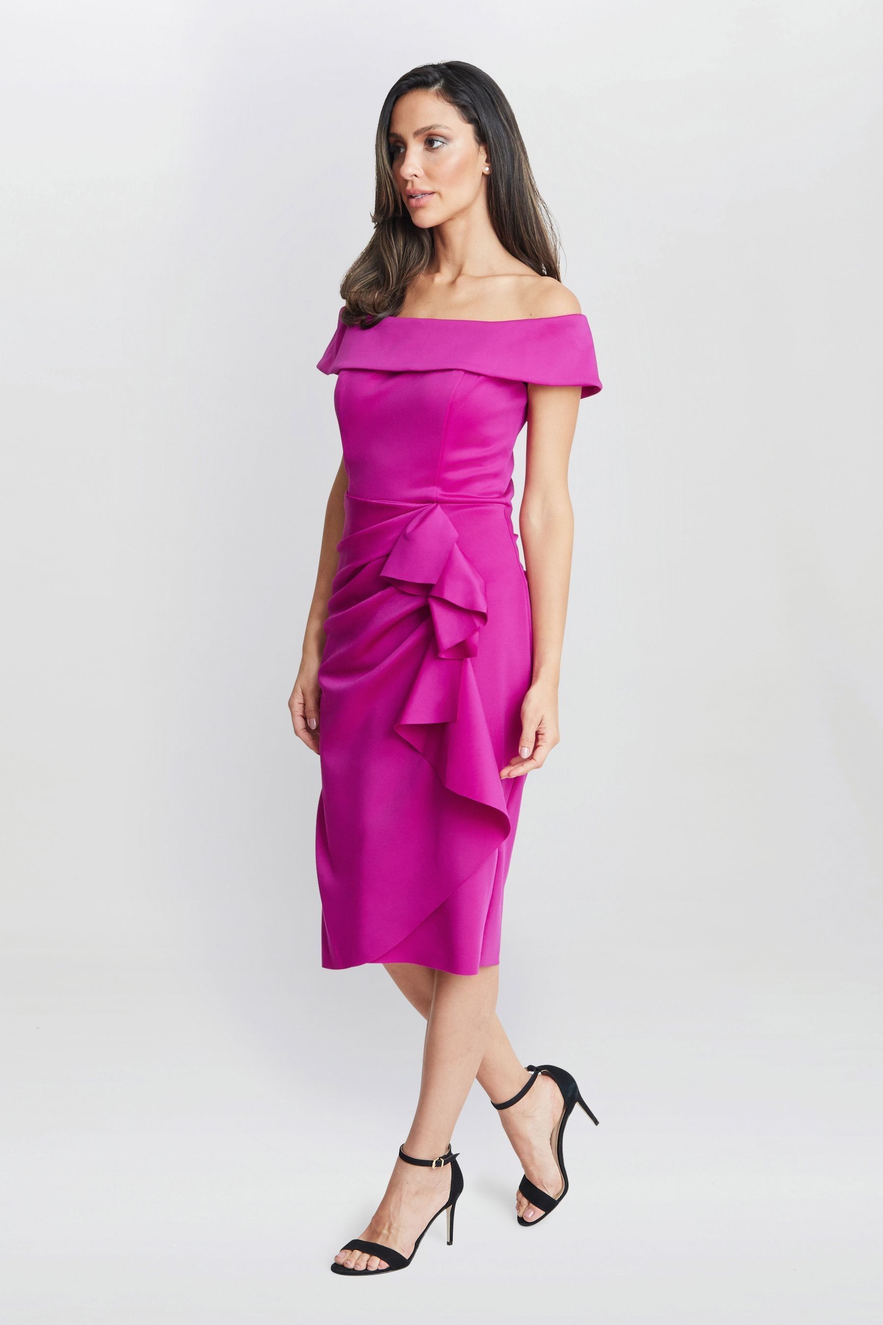 Gina bacconi rose gold dress clearance