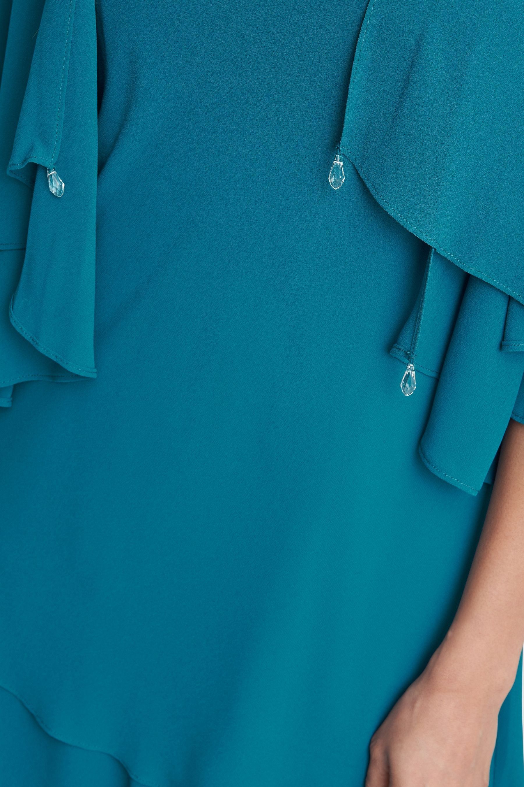 Buy Gina Bacconi Green Lola Jacket And Asymmetric Triple Tiered Dress from Next Luxembourg