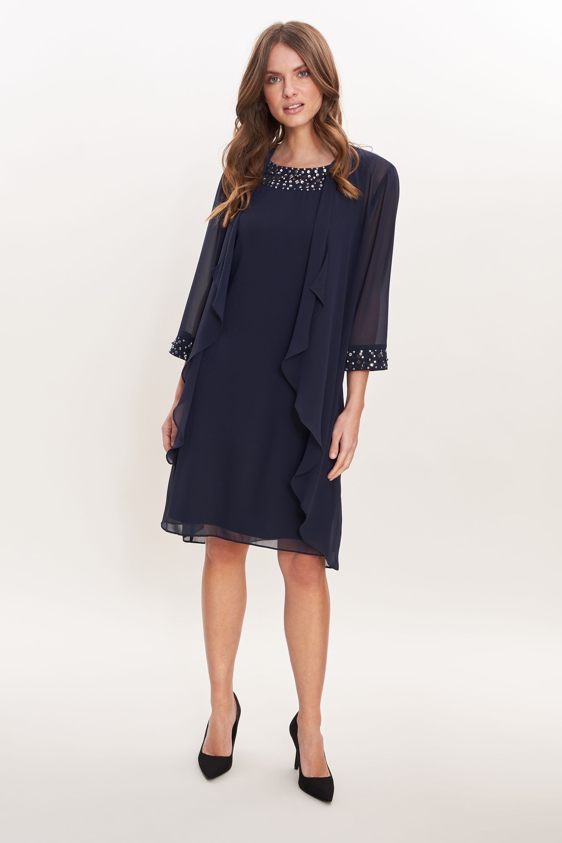 Gina bacconi dress and jacket deals