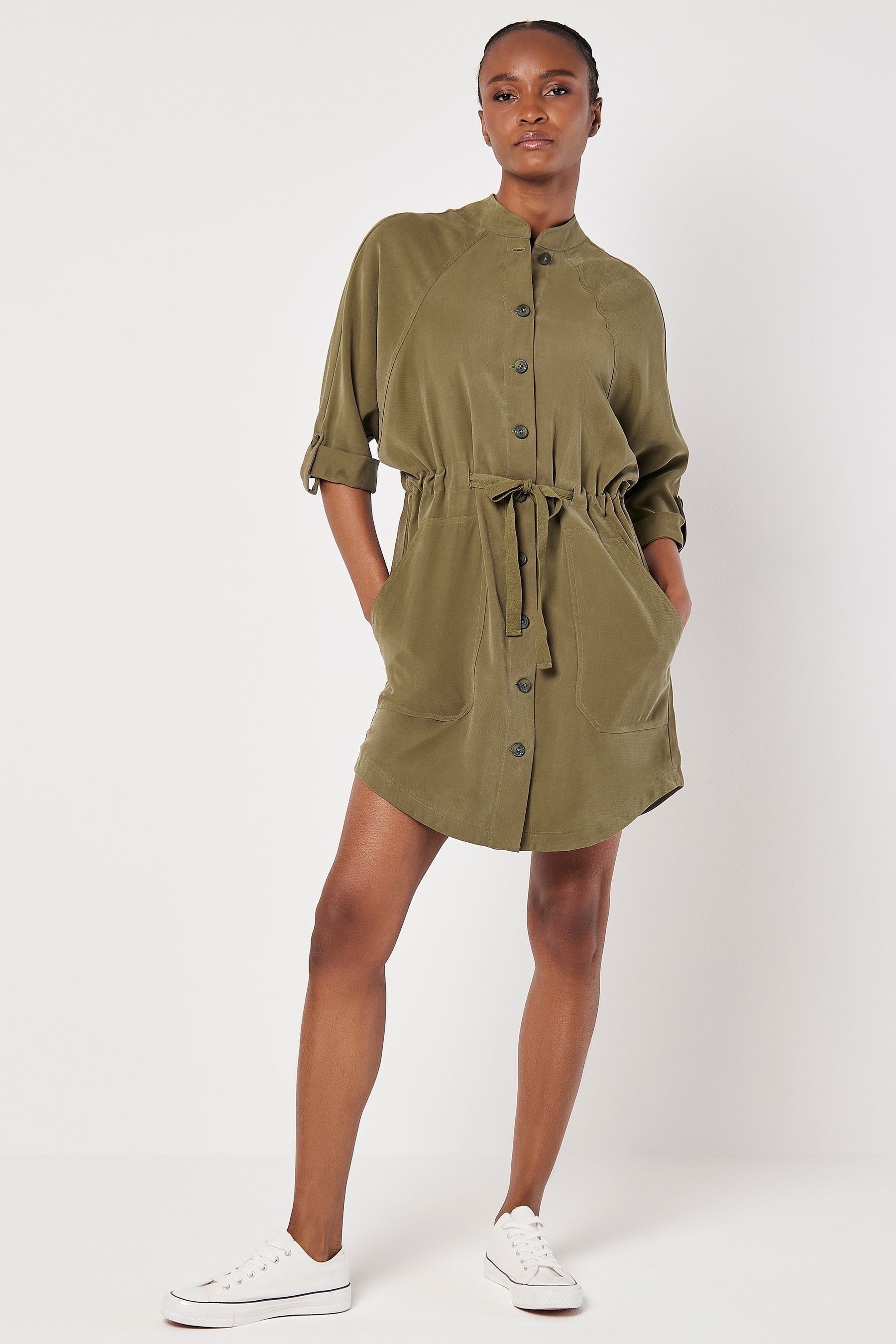 Green batwing dress best sale