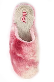 Lunar Lazy Dogz Salla Fluffy Mule Slippers - Image 6 of 7