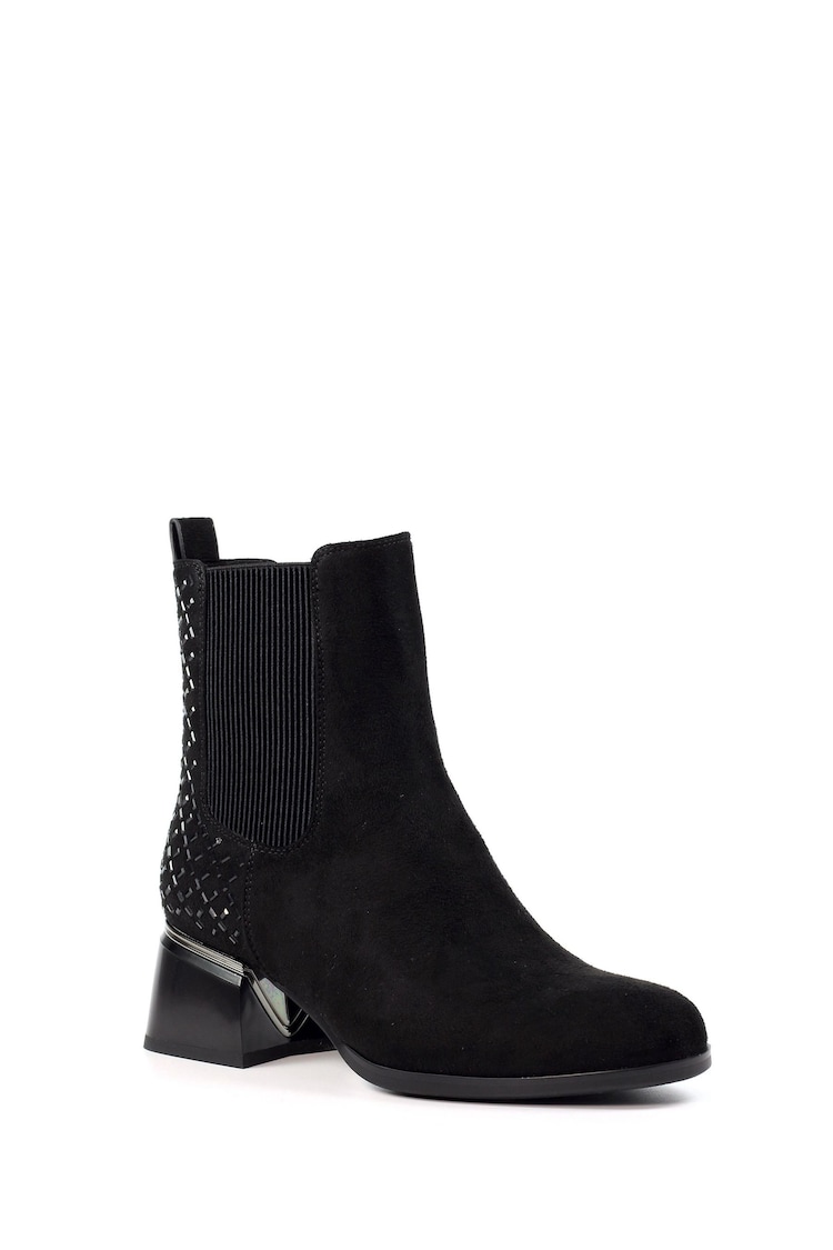 Lunar Bluebell Black Ankle Boots - Image 2 of 10