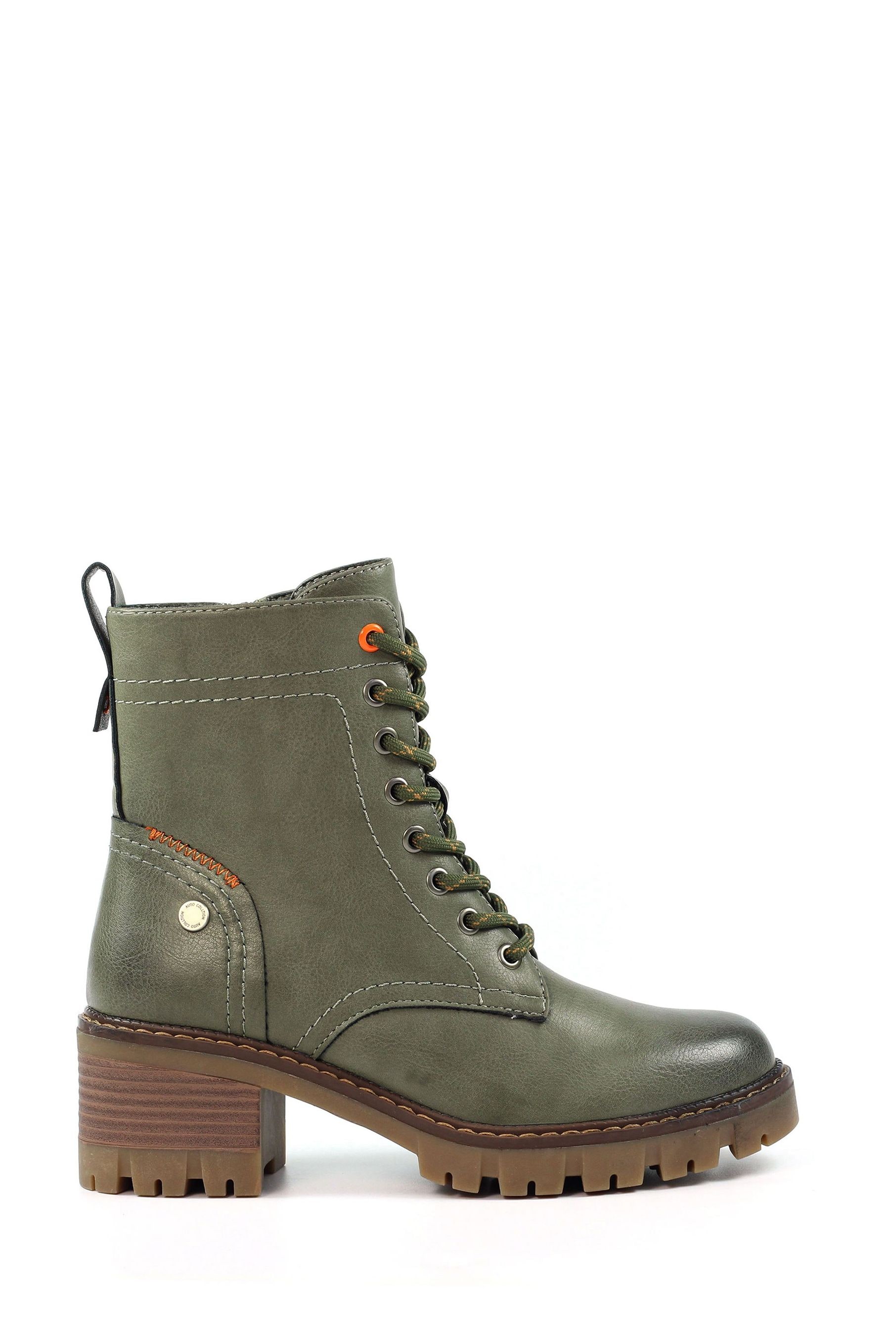 Pop womens matchbox dress boots stacked heel zip discount
