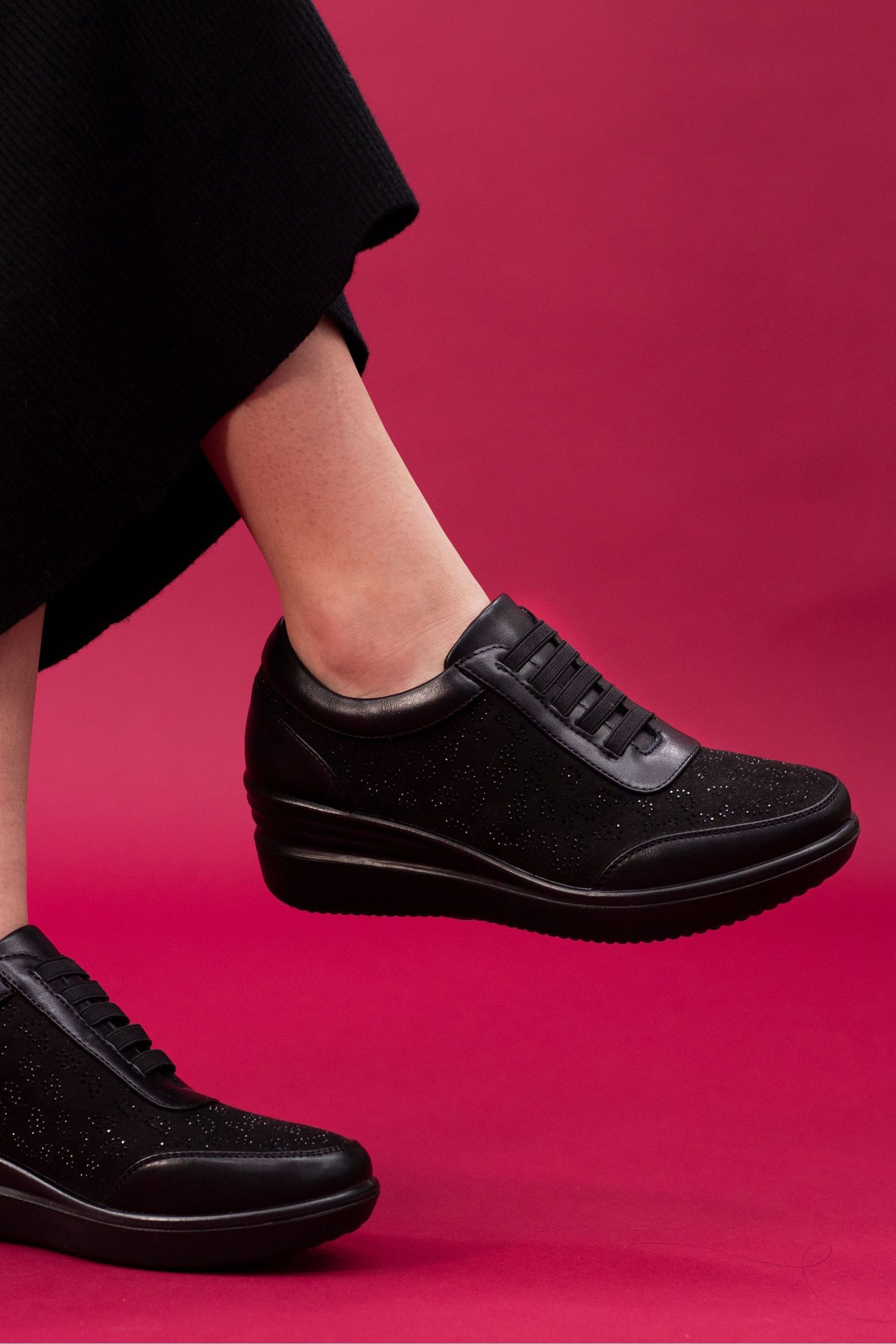Buy Lunar Muriel Black Wedge Trainers from Next Canada