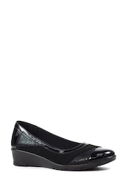 Lunar Marian Black Wedge Shoes - Image 2 of 8