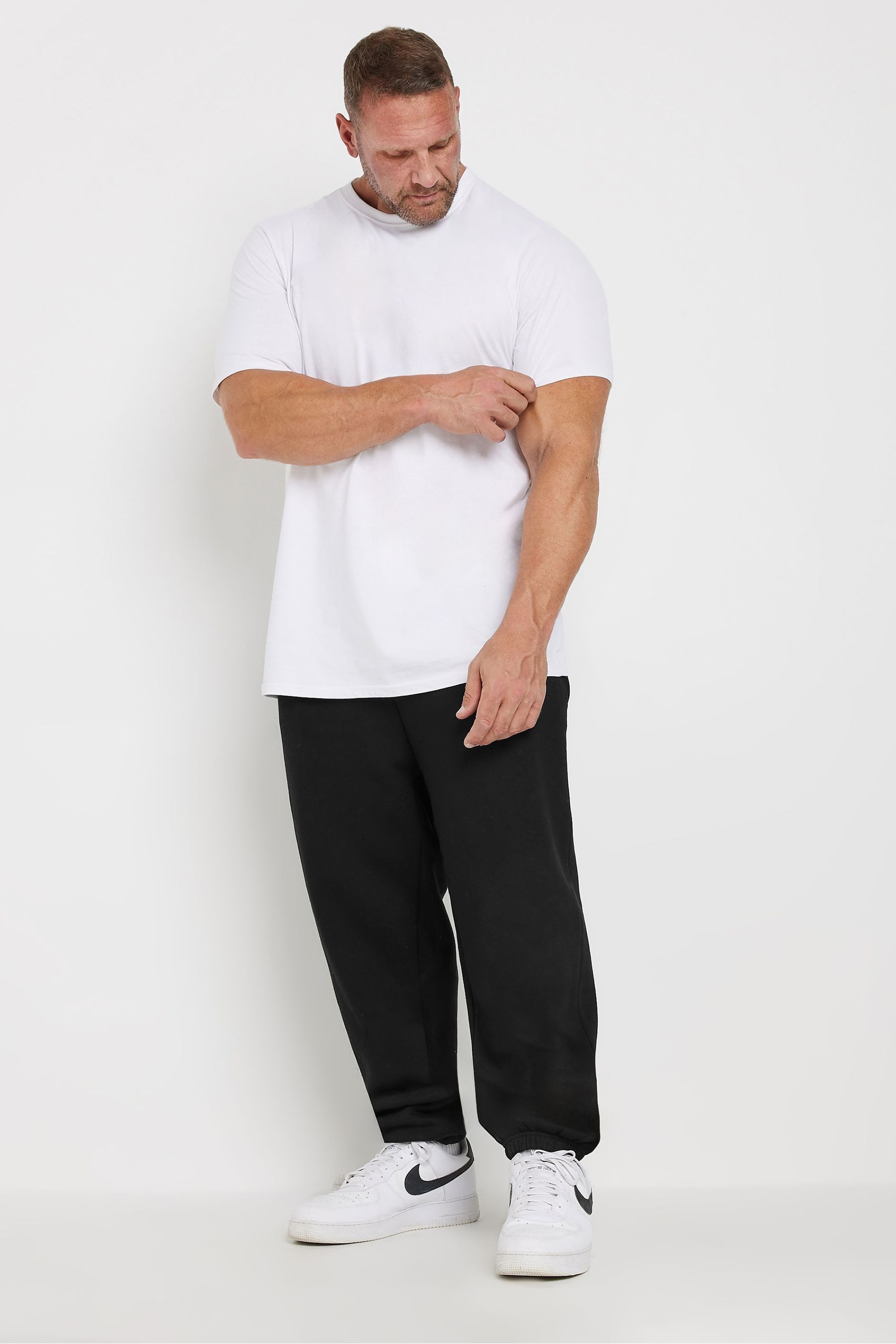 Buy BadRhino Big Tall Black Premium Joggers from Next Oman