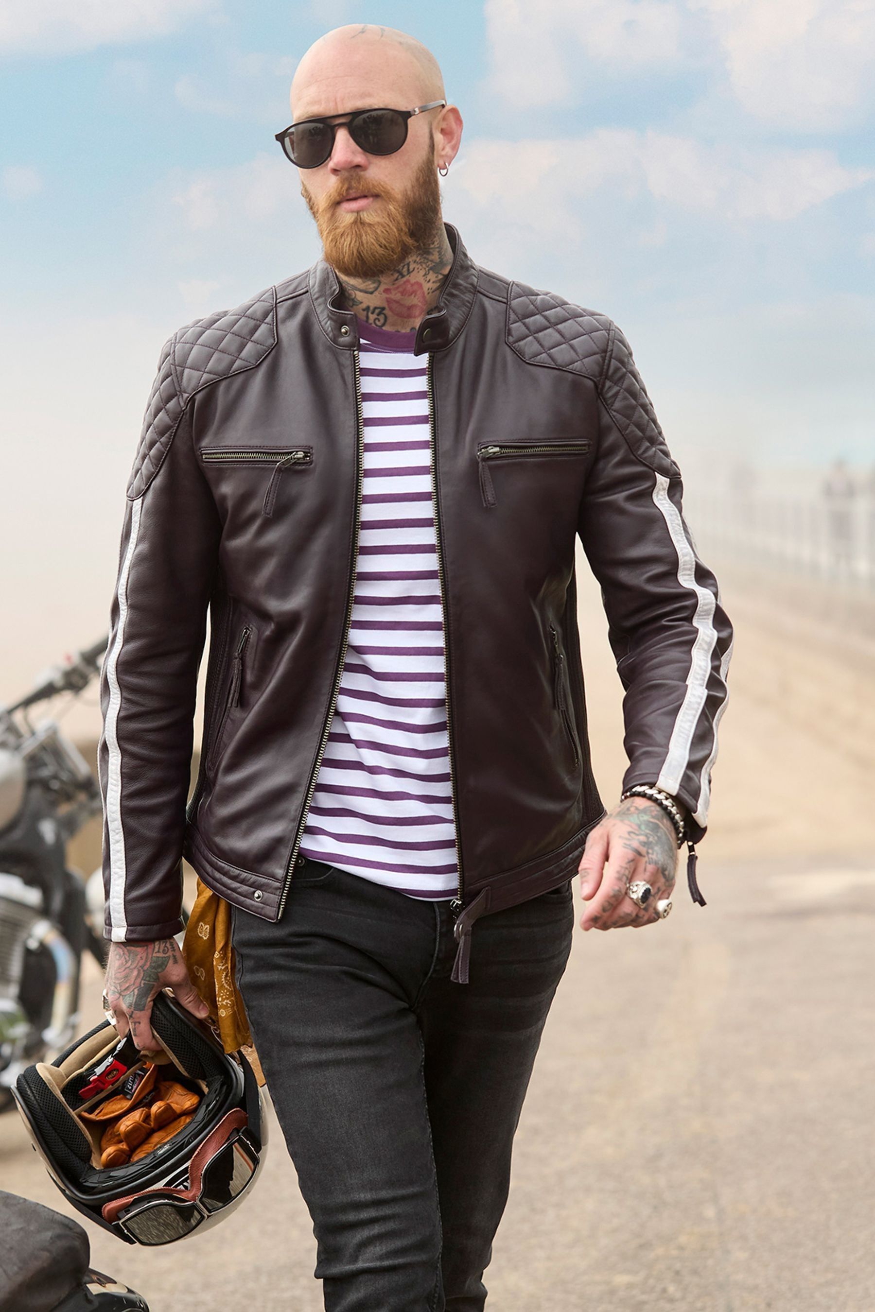 Joe browns leather biker jacket 2025