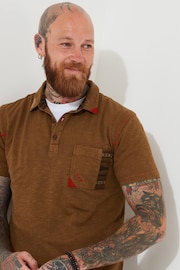 Joe Browns Brown Customised Hand-Stitched Classic Short Sleeve Polo Top - Image 4 of 7