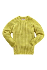 Joe Browns Green Chunky Knit Crew Neck Fisherman Jumper - Image 7 of 8