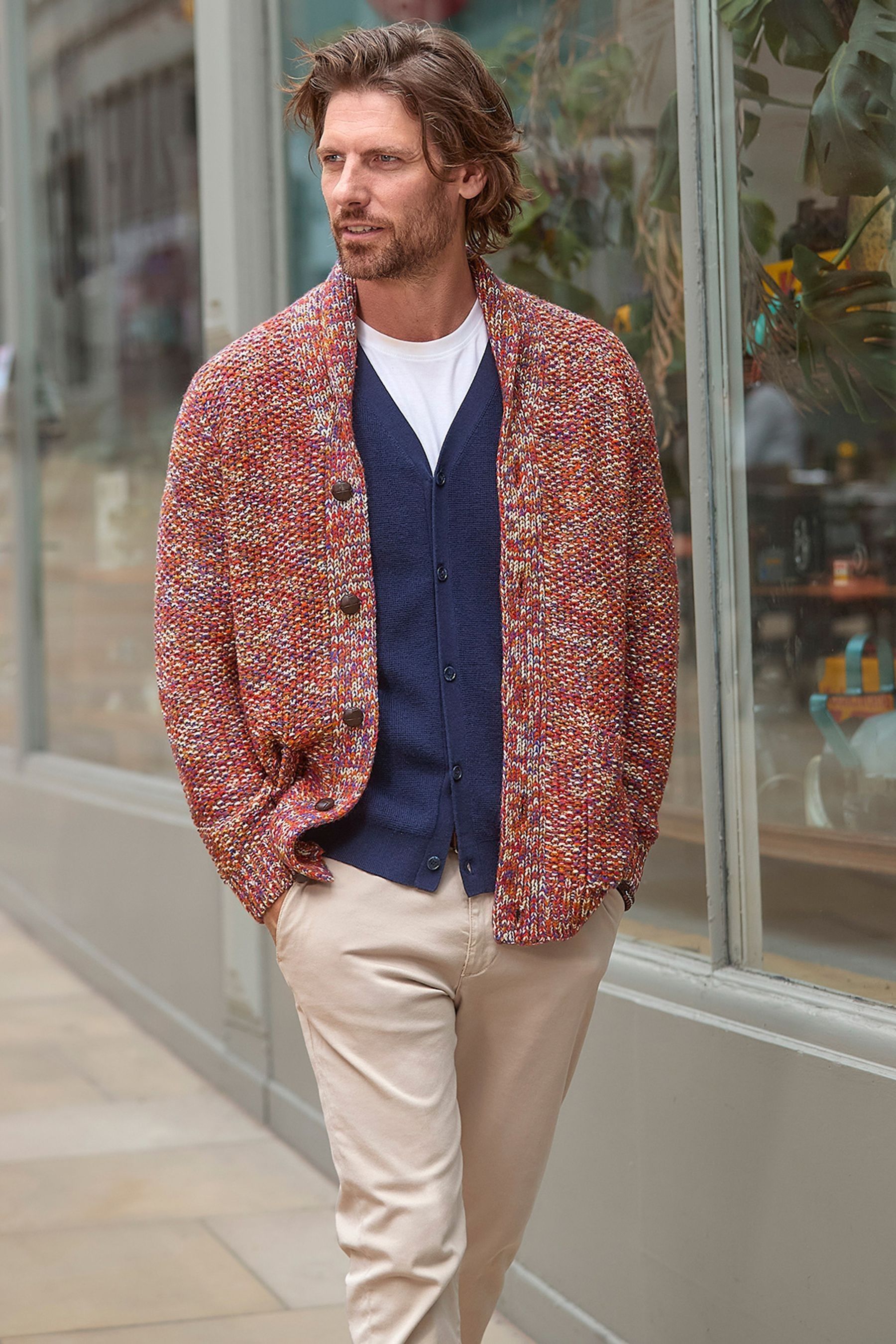 Thick cardigan with pockets 2025