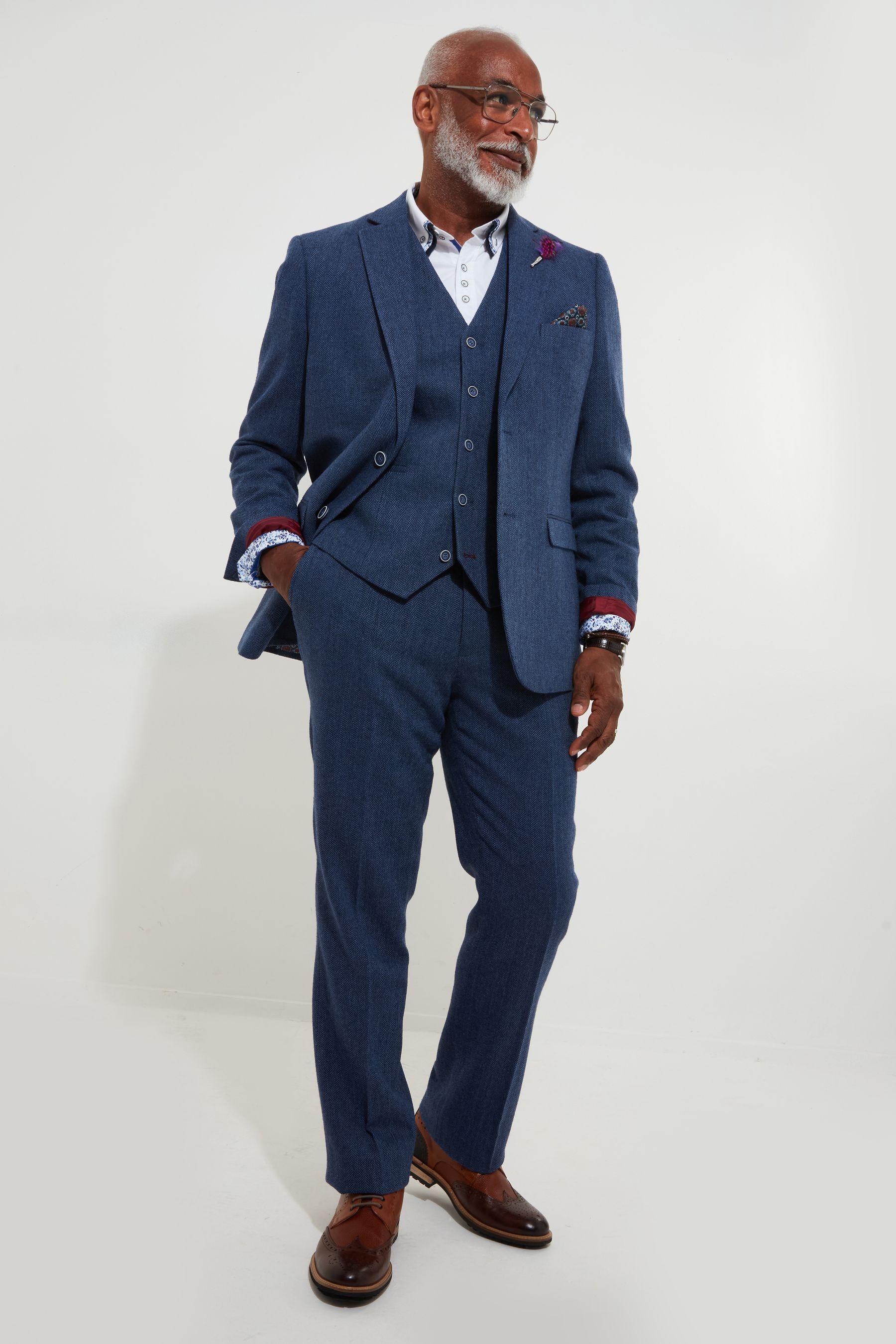 Mens navy herringbone blazer best sale