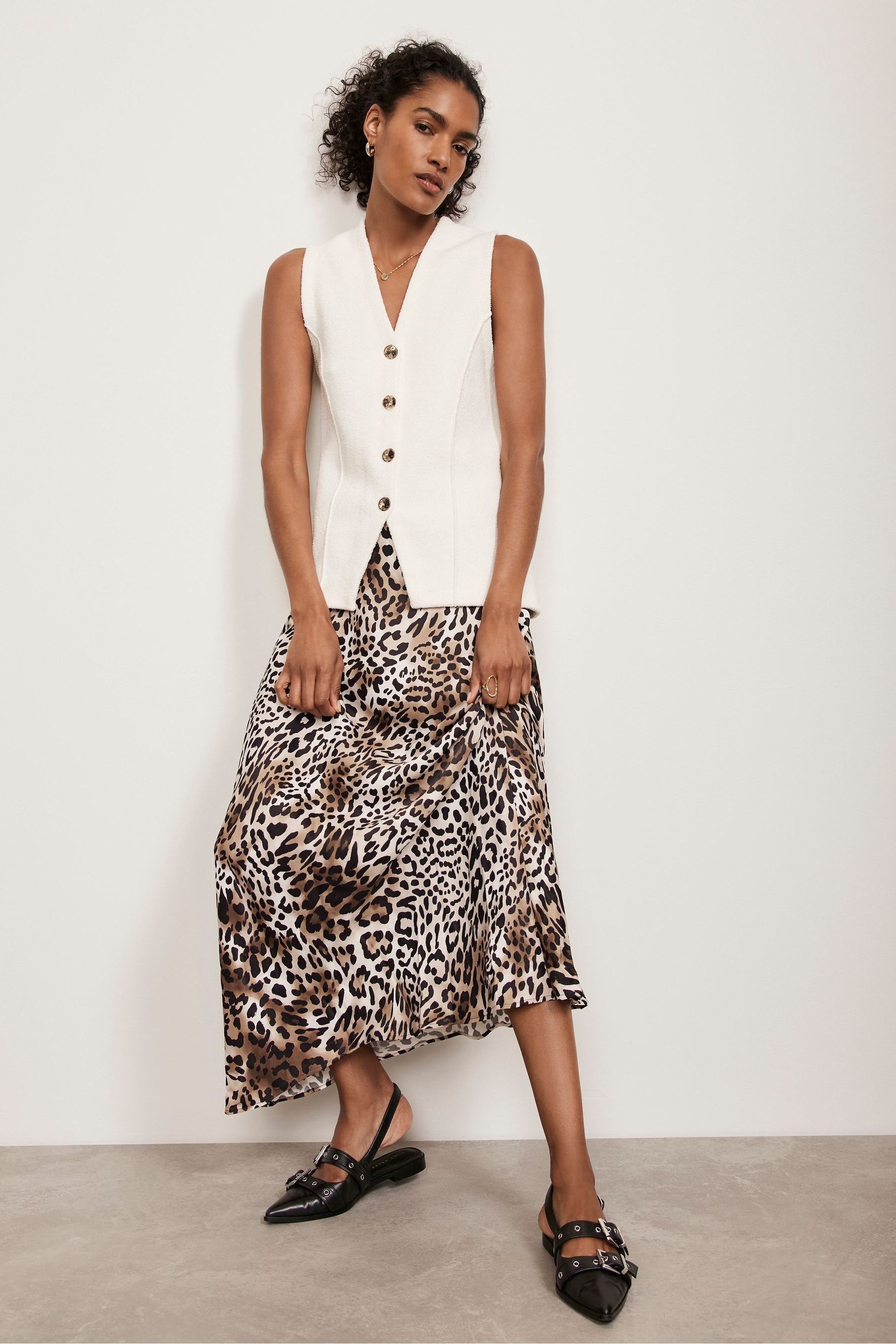 Wool blend waistcoat on sale